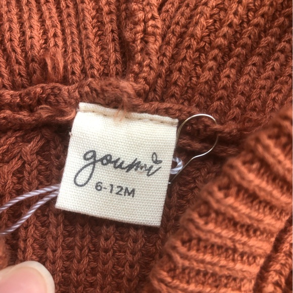 NEW Goumi Baby Hoodie Sweater 6-12 Months - Picture 7 of 10